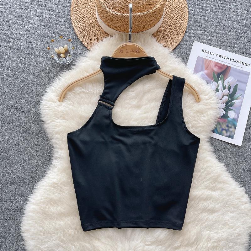 Women's Tanks Irregular Hault Camis For Women Sleeveless Sports Style Square Collar Solid Colours Femme Corset Crop Tank Tops Camisoles, Black
Women's Tanks Irregular Hault Camis For Women Sleeveless Sports Style Square Collar Solid Colours Femme Corset Crop Tank Tops Camisoles, Black
