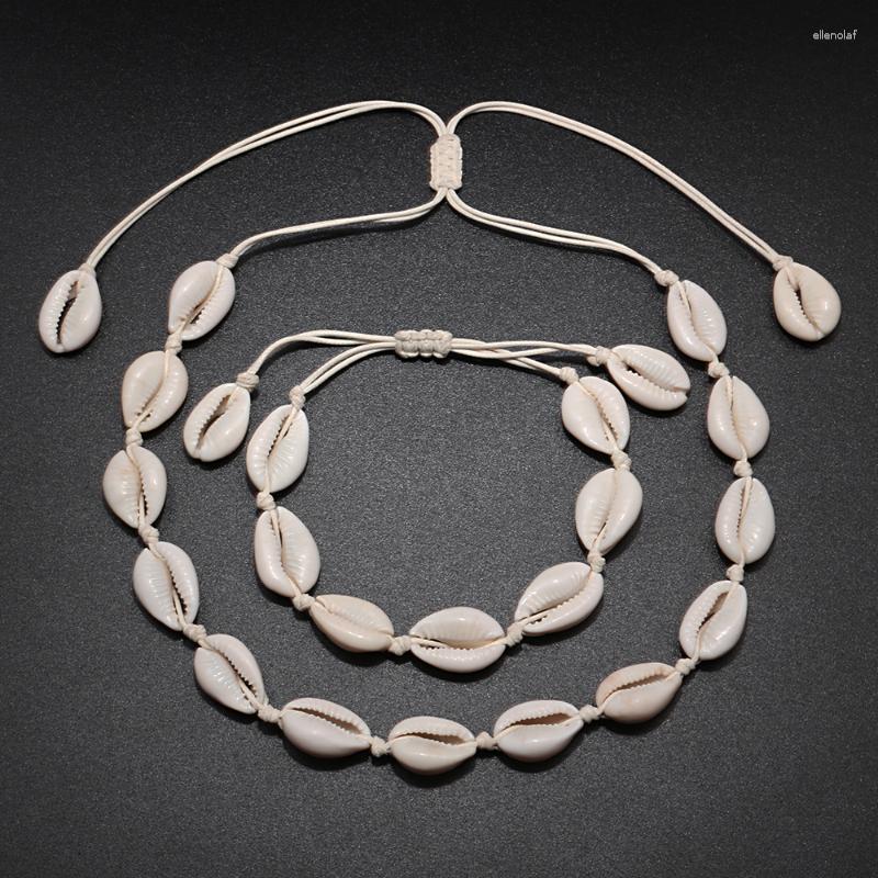 Choker Chokers 2Pcs/Set Women Shells Necklaces Bracelets Natural Conch Beads Chain Bangles Rope Bohemian Girl Jewelry Gift HandmadeChokers G
Choker Chokers 2Pcs/Set Women Shells Necklaces Bracelets Natural Conch Beads Chain Bangles Rope Bohemian Girl Jewelry Gift HandmadeChokers G