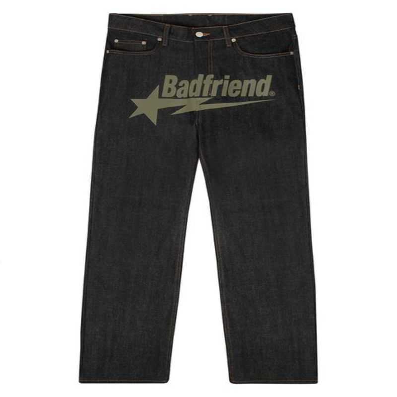 Mens Jeans Y2k Badfriend Hip Hop Letter Printed Black Pants Men Women Fashion Casual Rock Wide Foot Baggy Trouser Streetwear 230324 2zthz
Mens Jeans Y2k Badfriend Hip Hop Letter Printed Black Pants Men Women Fashion Casual Rock Wide Foot Baggy Trouser Streetwear 230324 2zthz