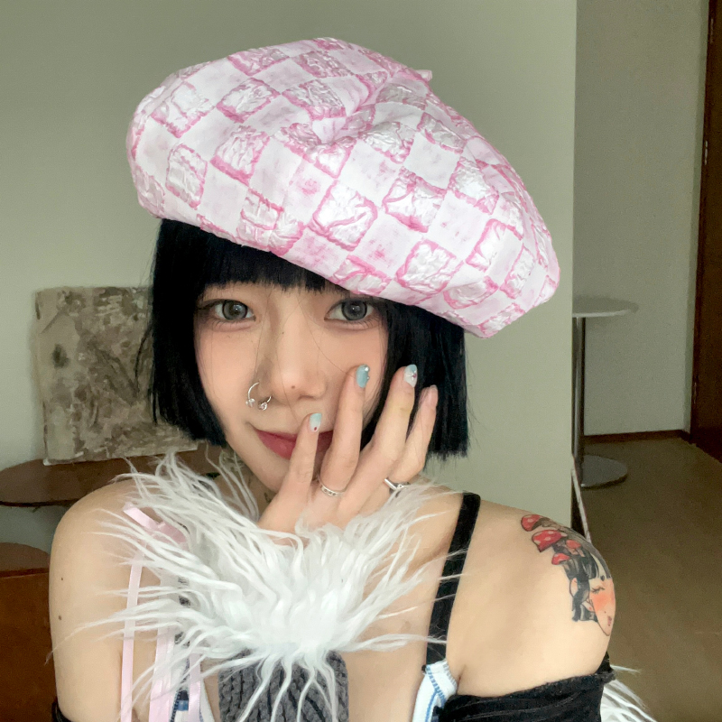 Japanese Niche Texture Pink Cloud Hats for Women Show Face Small Painter Cap Korean Version Casual Versatile Ins Beret Hat
Japanese Niche Texture Pink Cloud Hats for Women Show Face Small Painter Cap Korean Version Casual Versatile Ins Beret Hat