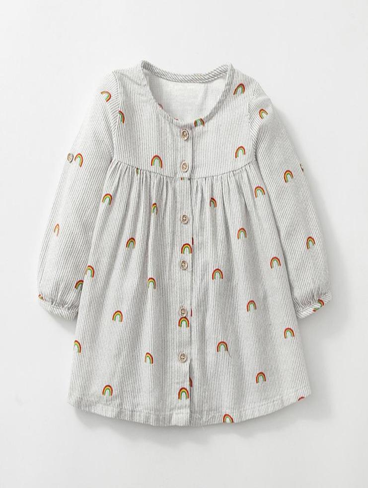 Baby Girl Dress Fashion Rainbow Striped Printed Dresses Cotton Casual Toddler Dress INS Baby Clothing6991387, Pink
Baby Girl Dress Fashion Rainbow Striped Printed Dresses Cotton Casual Toddler Dress INS Baby Clothing6991387, Pink