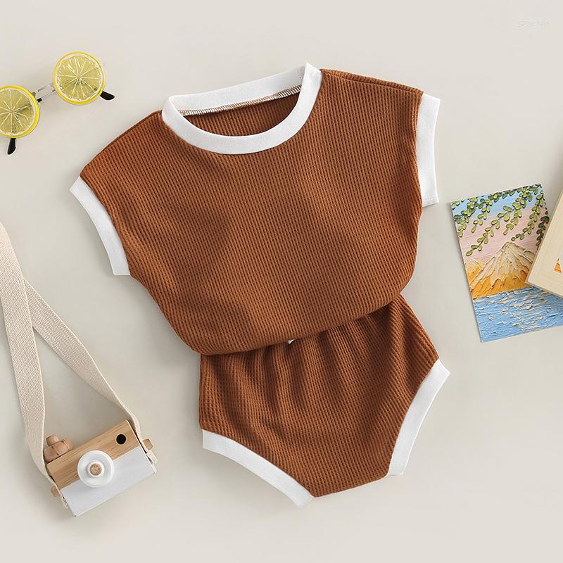 Clothing Sets 2pcs Toddler Infant Summer Clothes Set Contrast Color Short Sleeve Bodysuit Elastic Casual Shorts Baby Girls Boys Outfits Suit, Auburn
Clothing Sets 2pcs Toddler Infant Summer Clothes Set Contrast Color Short Sleeve Bodysuit Elastic Casual Shorts Baby Girls Boys Outfits Suit, Auburn
