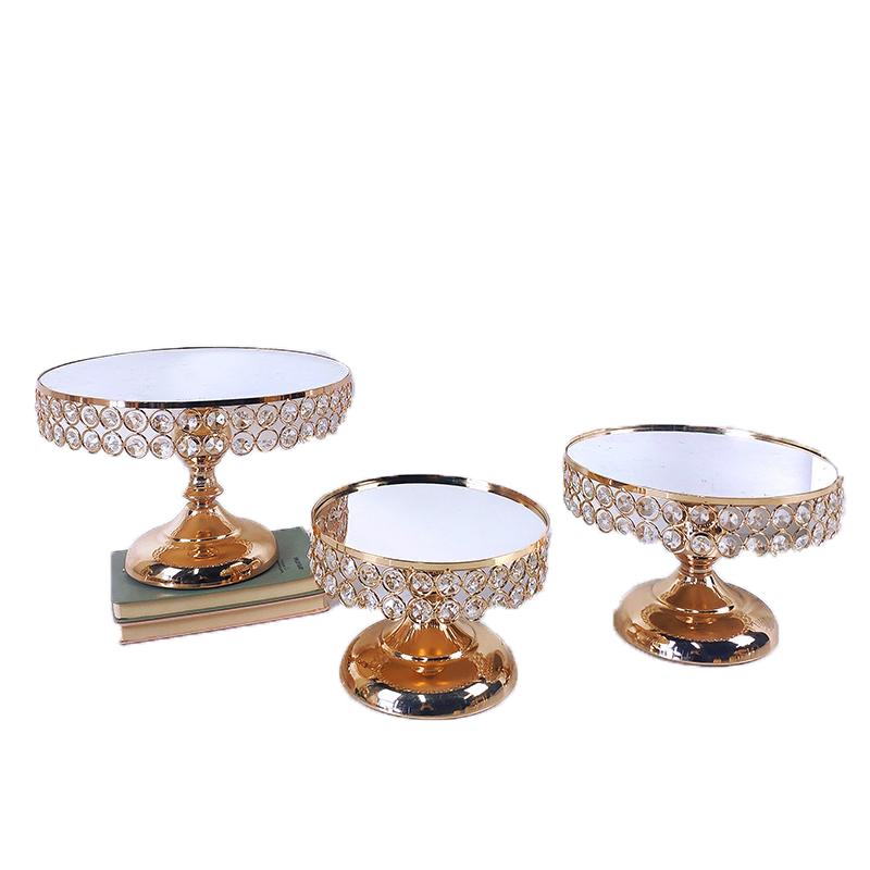 Gold Antique Metal Round Cake Stand Set Wedding Birthday Party Dessert Cupcake Pedestal Display Plate Home Decor Other Bakeware4773952