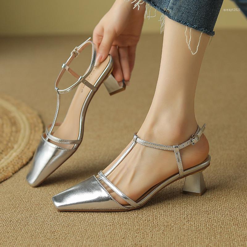 Sandals Women Summer Thick Heel Middle Back Hollow Baotou Women's Sheepskin Single Shoes Small High Heels, Beige
Sandals Women Summer Thick Heel Middle Back Hollow Baotou Women's Sheepskin Single Shoes Small High Heels, Beige