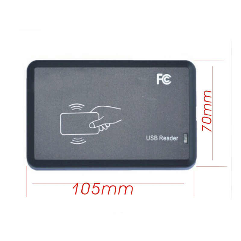 DIY 15 style output format EM4100 125KHZ Id card readeraccess control reader usb port 2pcs white card