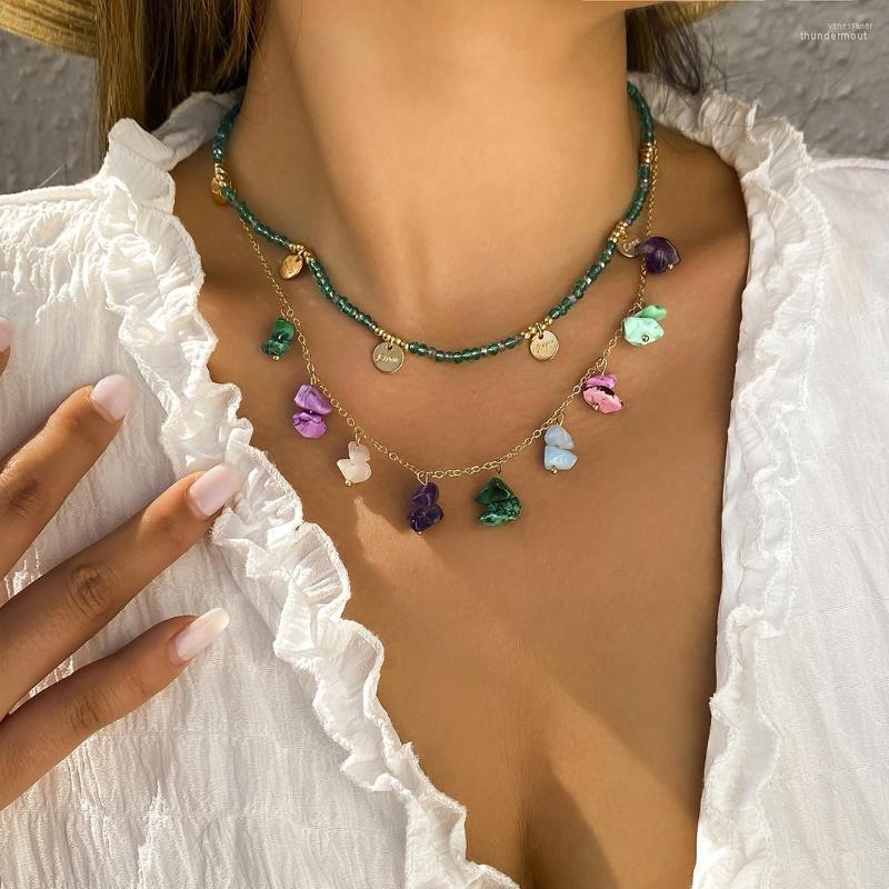 Chains 2023 Trend Boho Rainbow Colors Seed Beads Chain Choker Necklace For Women Sweet Fashion Small Flowers Accessories Jewelry 
Chains 2023 Trend Boho Rainbow Colors Seed Beads Chain Choker Necklace For Women Sweet Fashion Small Flowers Accessories Jewelry