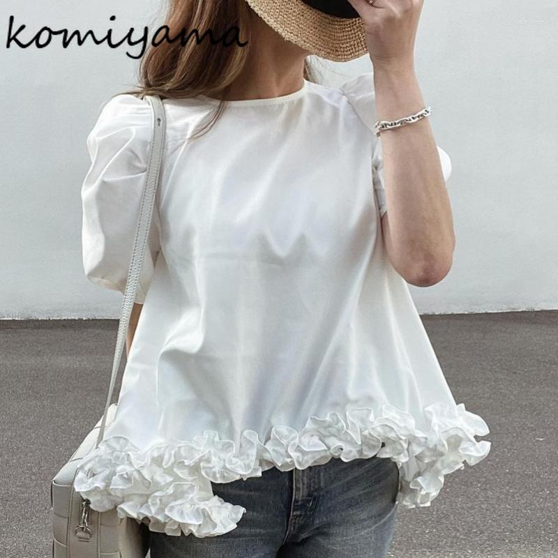 Women's Blouses Komiyama Patchwork Blusas Mujer O Neck Puff Short Sleeve Shirts Loose Casual Shirt Tops Sweet Fashion Camisas, Black
Women's Blouses Komiyama Patchwork Blusas Mujer O Neck Puff Short Sleeve Shirts Loose Casual Shirt Tops Sweet Fashion Camisas, Black