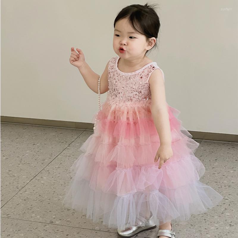 Girl Dresses HoneyCherry Summer Girl's Net Dress Fashion Sequin Multi-layer Princess Flower, Pink
Girl Dresses HoneyCherry Summer Girl's Net Dress Fashion Sequin Multi-layer Princess Flower, Pink
