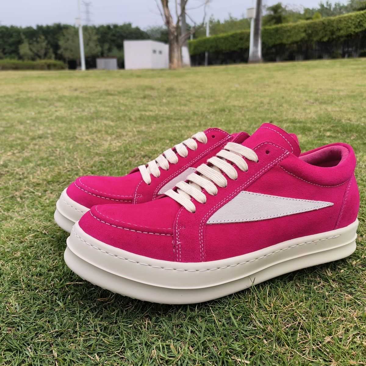 rick RO shoes low top shoes men's thick soles rose red lace up hip-hop high street casual board shoes trendy men's and women's high-end styles, Rose pink
rick RO shoes low top shoes men's thick soles rose red lace up hip-hop high street casual board shoes trendy men's and women's high-end styles, Rose pink