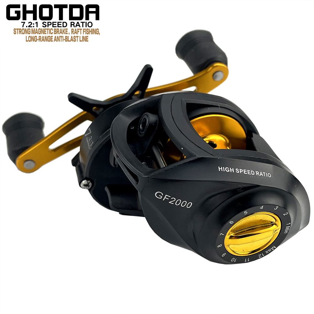Baitcasting Reels Baitcasting Reel 7.2 1 Gear Ratio MAX Drag Power 8KG Long Casting Fishing Wheel 230627
Baitcasting Reels Baitcasting Reel 7.2 1 Gear Ratio MAX Drag Power 8KG Long Casting Fishing Wheel 230627