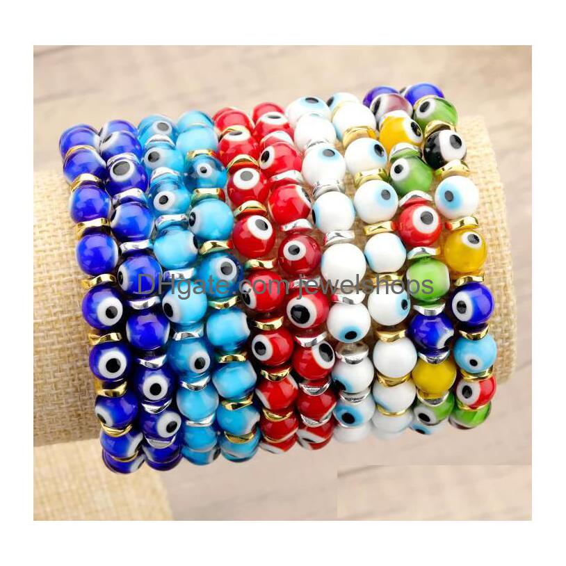 Beaded Turkish Evil Eye Strands Bracelets Glass Crystal Beads Bracelet For Women Girls Elastic Handmade Jewelry Drop Delivery Dheyw
Beaded Turkish Evil Eye Strands Bracelets Glass Crystal Beads Bracelet For Women Girls Elastic Handmade Jewelry Drop Delivery Dheyw
