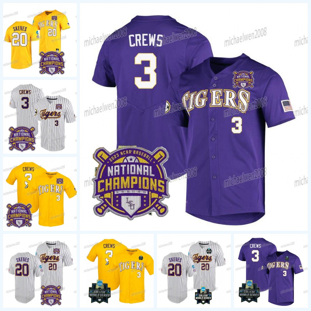 Dylan Crews CWS Champions LSU Tigers Baseball Jersey Paul Skenes Tre Morgan Thompson White Ty Floyd Thatcher Hurd Garrett Edwards Stitched LSU Tigers Jerseys, White(with champion patch)
Dylan Crews CWS Champions LSU Tigers Baseball Jersey Paul Skenes Tre Morgan Thompson White Ty Floyd Thatcher Hurd Garrett Edwards Stitched LSU Tigers Jerseys, White(with champion patch)