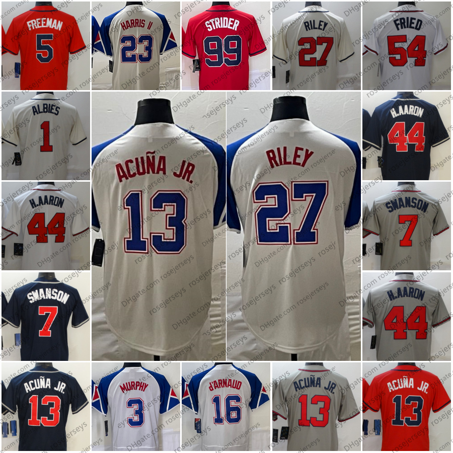 Custom Ronald Acuna Jr. Austin Riley 2023 City Connect Matt Olson Harris II Spencer Strider Atlanta Ozzie Albies Jones Eddie Rosario Max Fried Men Women Youth Jerseys, Men's 2023 city cool
Custom Ronald Acuna Jr. Austin Riley 2023 City Connect Matt Olson Harris II Spencer Strider Atlanta Ozzie Albies Jones Eddie Rosario Max Fried Men Women Youth Jerseys, Men's 2023 city cool