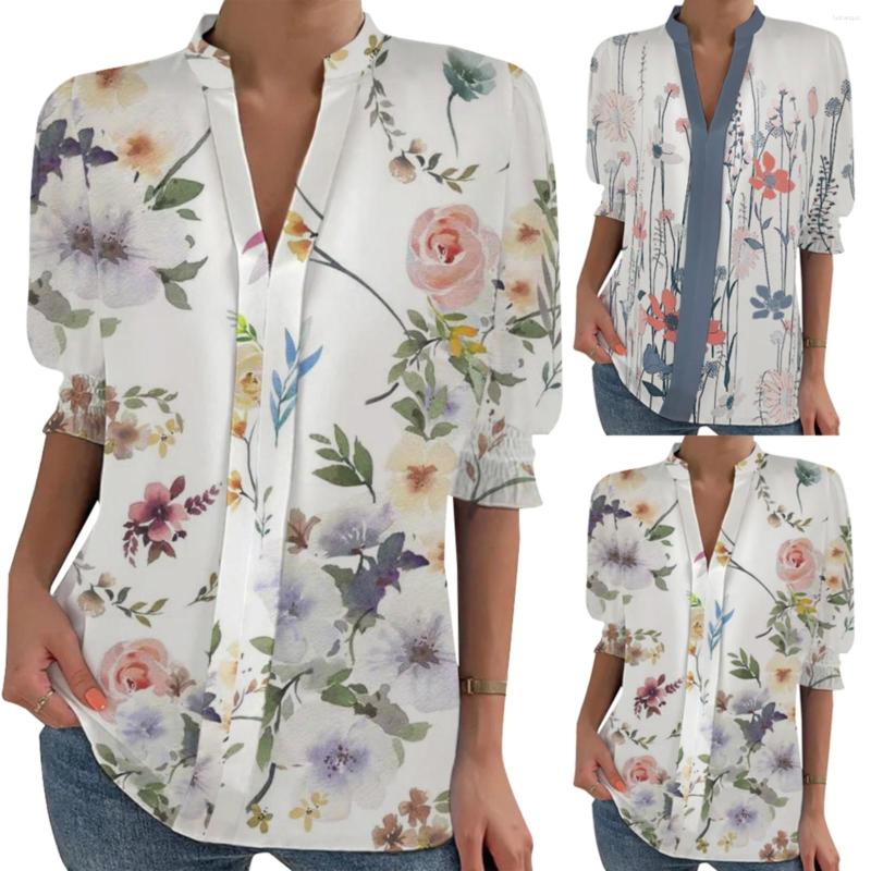 Women' Blouses Silk Shirts Casual Raglan Tee Summer Fashion Ladies Stand Collar Half Sleeve Pullover Flower Print Long Sleeves Women
Women' Blouses Silk Shirts Casual Raglan Tee Summer Fashion Ladies Stand Collar Half Sleeve Pullover Flower Print Long Sleeves Women