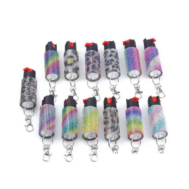 Keychains Lanyards 13 Colors Diamond Gradient 20Ml Spray Bingbing Defense Keychain For Women And Men Self-Defense Tools Drop Deliv Dh75Q
Keychains Lanyards 13 Colors Diamond Gradient 20Ml Spray Bingbing Defense Keychain For Women And Men Self-Defense Tools Drop Deliv Dh75Q