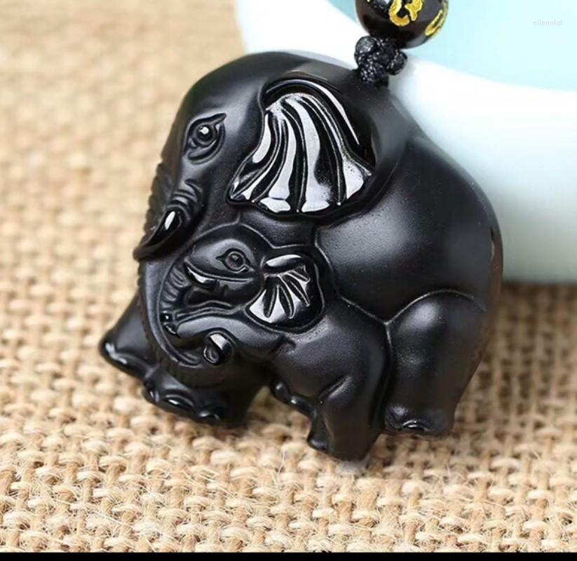 Pendant Necklaces Handmade Om Beads Chain Natural Black Obsidian Carved Mother Baby Cute Elephant Amulet Lucky NecklacePendant Gord22
Pendant Necklaces Handmade Om Beads Chain Natural Black Obsidian Carved Mother Baby Cute Elephant Amulet Lucky NecklacePendant Gord22