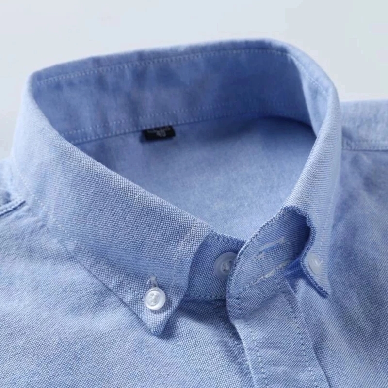 Men's Dress Shirts S7XL Plus Size 100 Cotton Oxford Men Long Sleeve Casual Slim Fit For Male Business Shirt Tops 230628Z