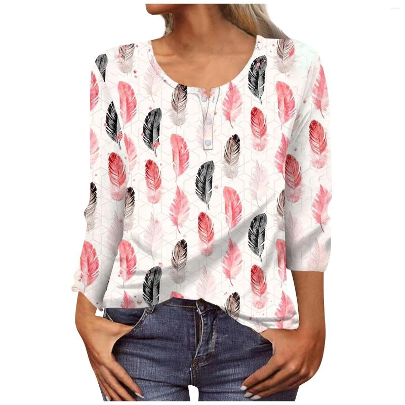 Women' T Shirts Summer Women' Fashion Casual Long Sleeve Flower Buttons Print U-Neck Pullover Top Blouse Women Woman 2023, Beige
Women' T Shirts Summer Women' Fashion Casual Long Sleeve Flower Buttons Print U-Neck Pullover Top Blouse Women Woman 2023, Beige
