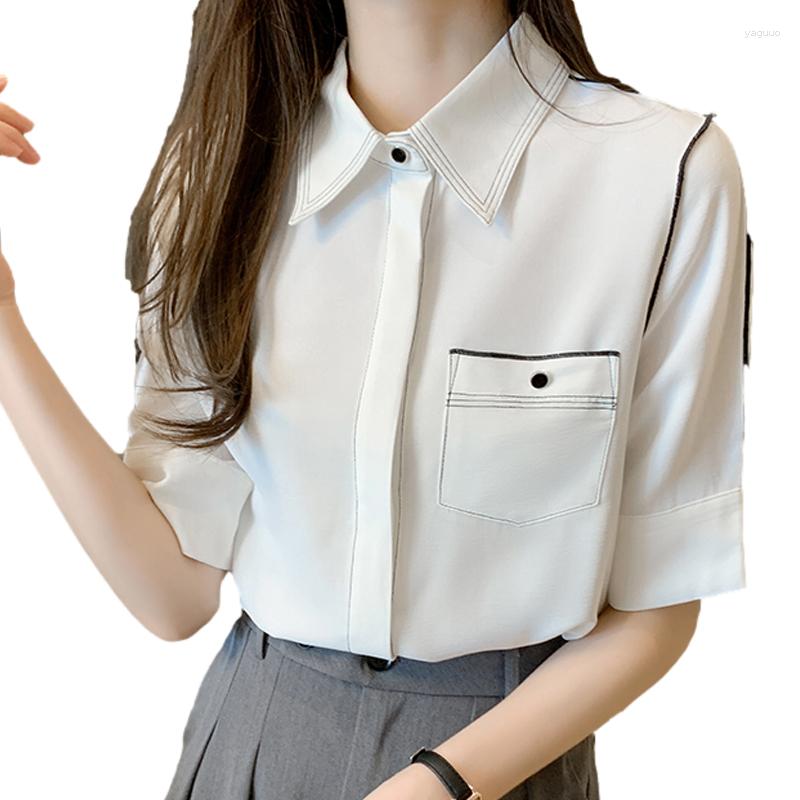 Women' Blouses Wholesale 2023 Spring Summer Autumn Fashion Casual Ladies Work Women Blouse Woman Overshirt Female OL Py1410, White
Women' Blouses Wholesale 2023 Spring Summer Autumn Fashion Casual Ladies Work Women Blouse Woman Overshirt Female OL Py1410, White