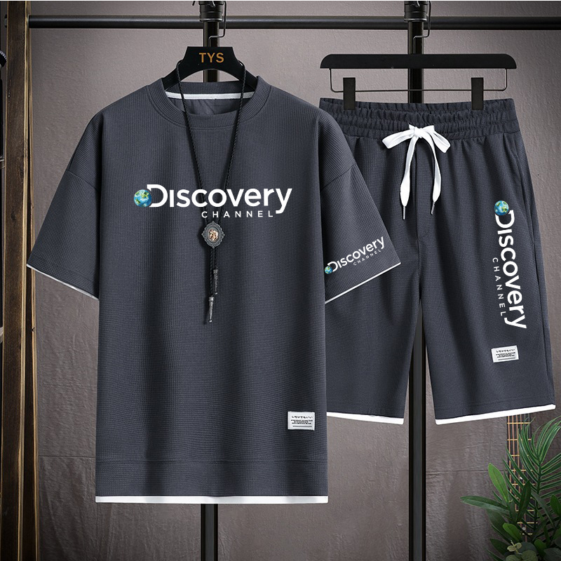 Mens Tracksuits Summer Discovery Two Piece Set Linen Fabric Casual TShirt and Shorts Sports Suit Fashion Short Sleeve Tracksuit 230627, 10 
Mens Tracksuits Summer Discovery Two Piece Set Linen Fabric Casual TShirt and Shorts Sports Suit Fashion Short Sleeve Tracksuit 230627, 10