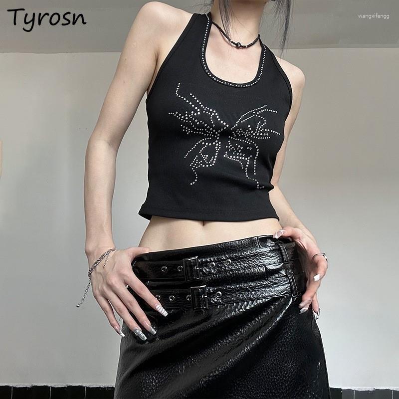 Women' Tanks Black Halter Women Skinny Sweet Crop Tops Vintage Chic Summer Backless Harajuku Streetwear Fashion Simple College Girls
Women' Tanks Black Halter Women Skinny Sweet Crop Tops Vintage Chic Summer Backless Harajuku Streetwear Fashion Simple College Girls