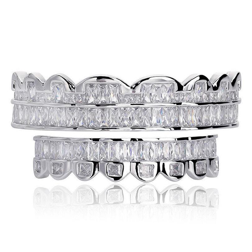 Grillz Dental Grills Discount Baguette Set Teeth Grillz Top Bottom Sier Color Mouth Hip Hop Fashion Jewelry Rapper Drop Delivery Bod Dh72E
Grillz Dental Grills Discount Baguette Set Teeth Grillz Top Bottom Sier Color Mouth Hip Hop Fashion Jewelry Rapper Drop Delivery Bod Dh72E