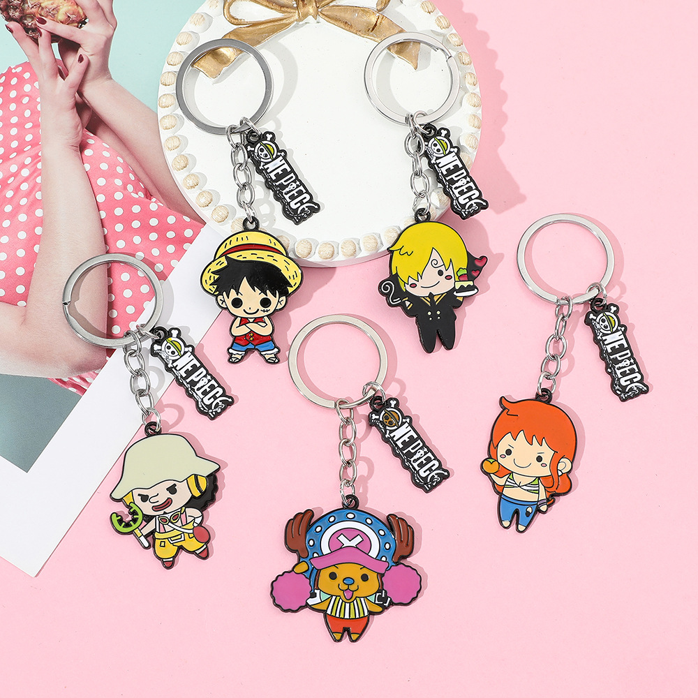 Anime one piece characters Drip Oil Metal Ball Bell Keychain key ring accesssory, Color #1
Anime one piece characters Drip Oil Metal Ball Bell Keychain key ring accesssory, Color #1