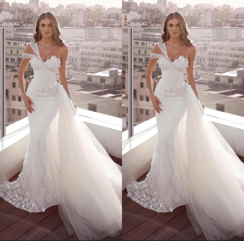 Plus Size White Lace Wedding Dresses Mermaid One Shoulder Backless Bridal Gowns With Tulle Train Beach Garden Vestido De Noiva7902268, Black
Plus Size White Lace Wedding Dresses Mermaid One Shoulder Backless Bridal Gowns With Tulle Train Beach Garden Vestido De Noiva7902268, Black