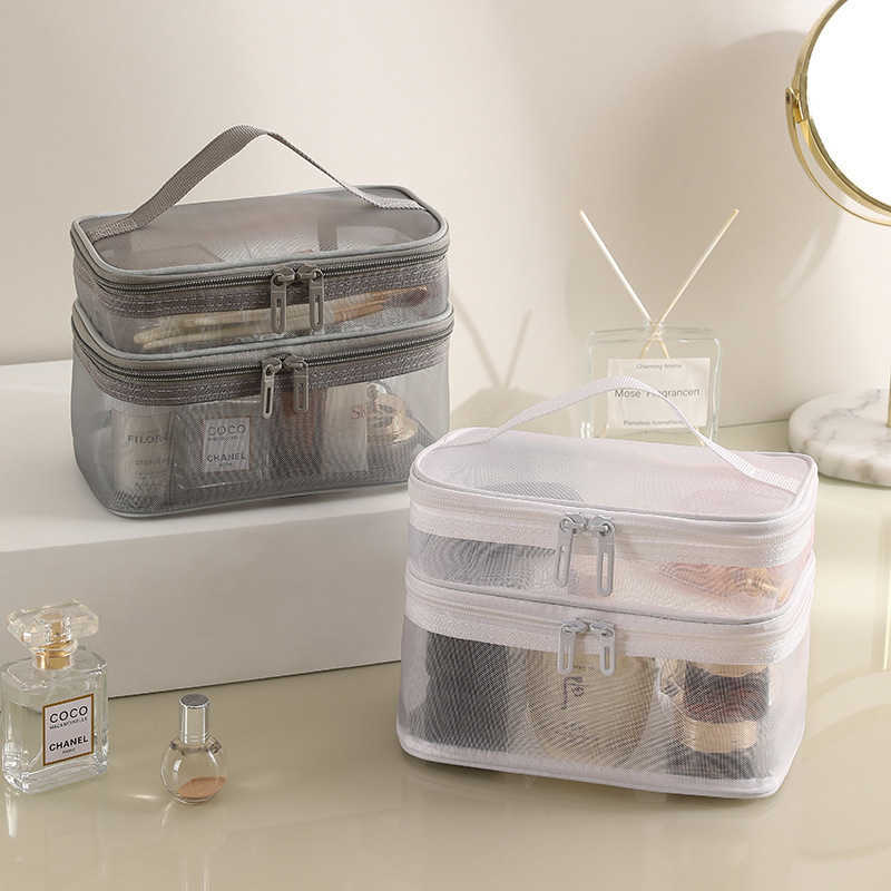 2023 New Handbag Makeup Bag Portable Advanced Transparent Large Capacity Double Layer Mesh Storage Bag Washing Bag, Single layer mesh heart black
2023 New Handbag Makeup Bag Portable Advanced Transparent Large Capacity Double Layer Mesh Storage Bag Washing Bag, Single layer mesh heart black