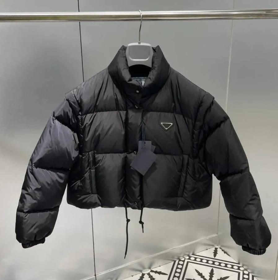 Designer Women Jacket Triangle Print Jacket With Belt Sleeves Removable Outerwear Fashion Hooded Windbreaker For Womens Coats Warm Parkas, Black
Designer Women Jacket Triangle Print Jacket With Belt Sleeves Removable Outerwear Fashion Hooded Windbreaker For Womens Coats Warm Parkas, Black