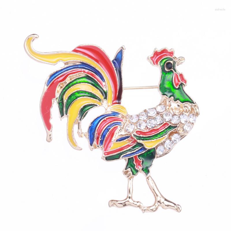 Brooches Fashion Colorful Enamel Rooster Rhinestone For Women Men Costume Decoration Party Daily Chicken Pin Jewelry Gift
Brooches Fashion Colorful Enamel Rooster Rhinestone For Women Men Costume Decoration Party Daily Chicken Pin Jewelry Gift
