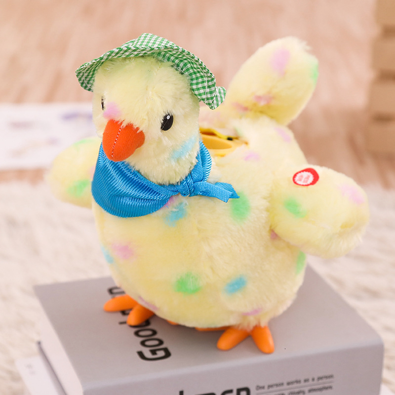 ElectricRC Animals Laying Egg Hen Chicken Electronic Plush Toy Dancing Singing Anti-Stress Gadget Funny Christmas Gift For Kids 230627