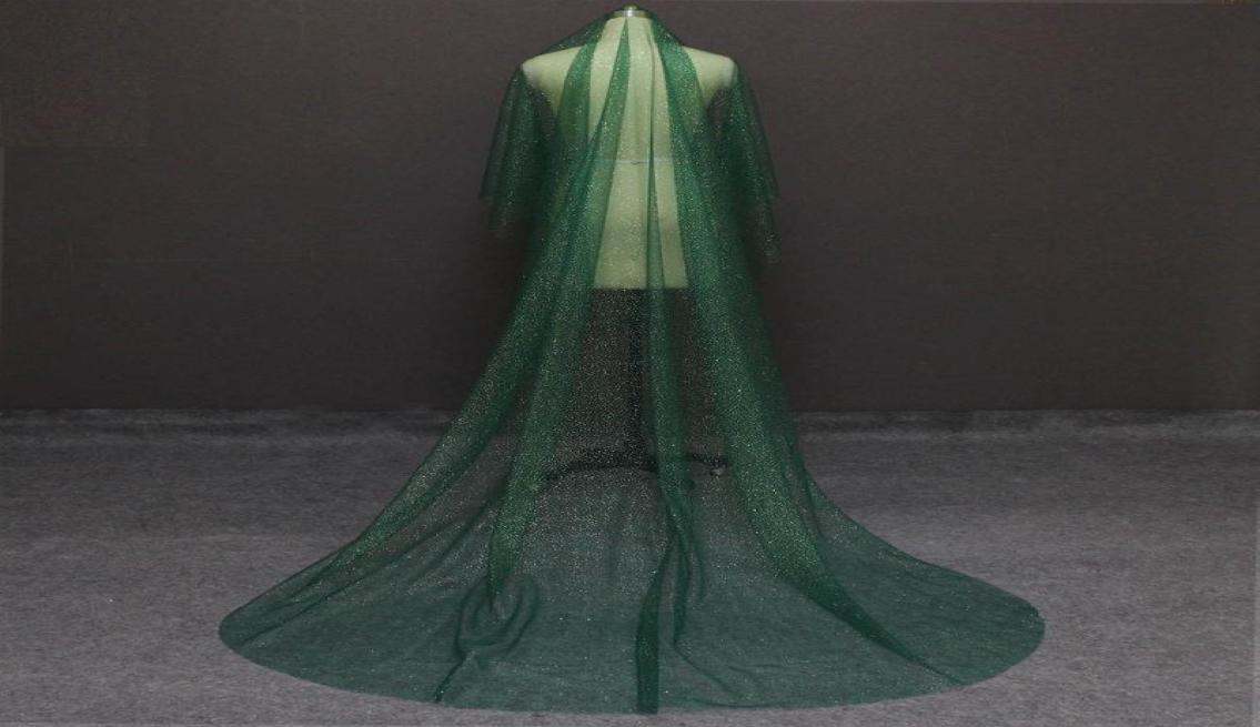Bridal Veils Shining Long Green Wedding Veil With Gold Dust Glitters One Layer 3 Meters Cathedral WITHOUT Comb Voile Mariage9864590
Bridal Veils Shining Long Green Wedding Veil With Gold Dust Glitters One Layer 3 Meters Cathedral WITHOUT Comb Voile Mariage9864590