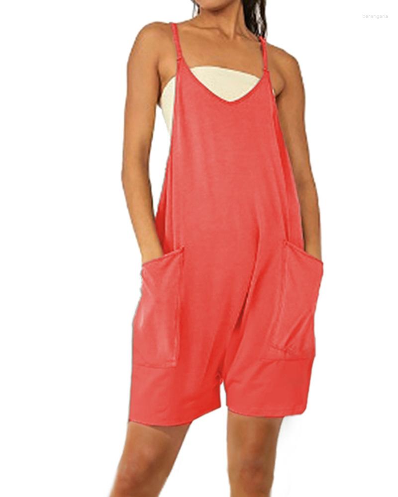 Women' Shorts Summer Casual Playsuits Rompers Women Solid Strappy Pockets Wide Leg Jumpsuits Female Loose One Piece Outfit Homewear, Purple
Women' Shorts Summer Casual Playsuits Rompers Women Solid Strappy Pockets Wide Leg Jumpsuits Female Loose One Piece Outfit Homewear, Purple