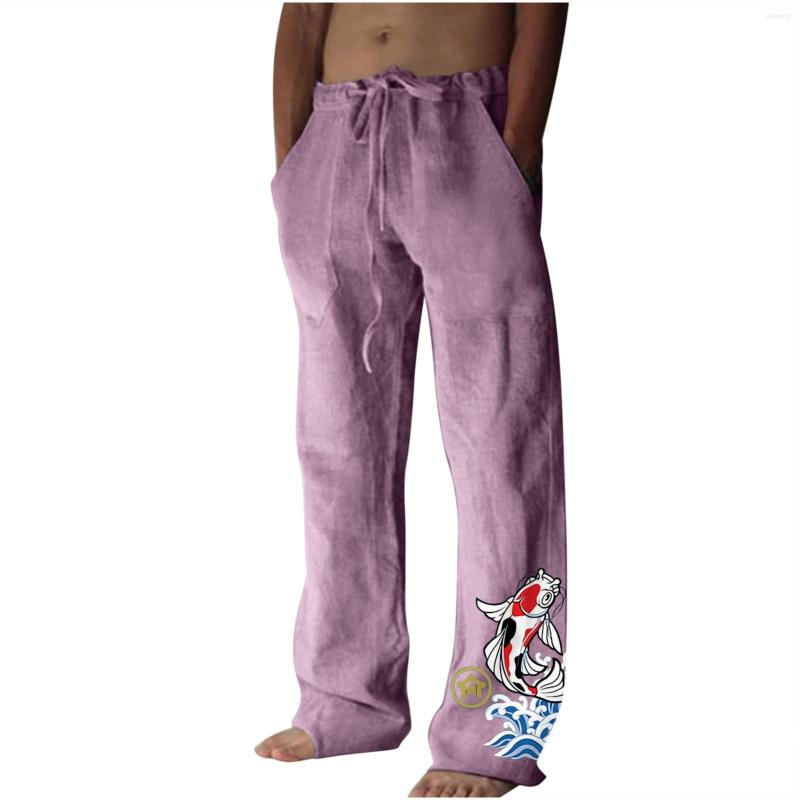 Men' Pants Cotton Linen For Men Fish Print Casual Loose Fit Baggy Hippie Style Retro Classic Size 1 Cute Athletic Sweatpants, Green
Men' Pants Cotton Linen For Men Fish Print Casual Loose Fit Baggy Hippie Style Retro Classic Size 1 Cute Athletic Sweatpants, Green
