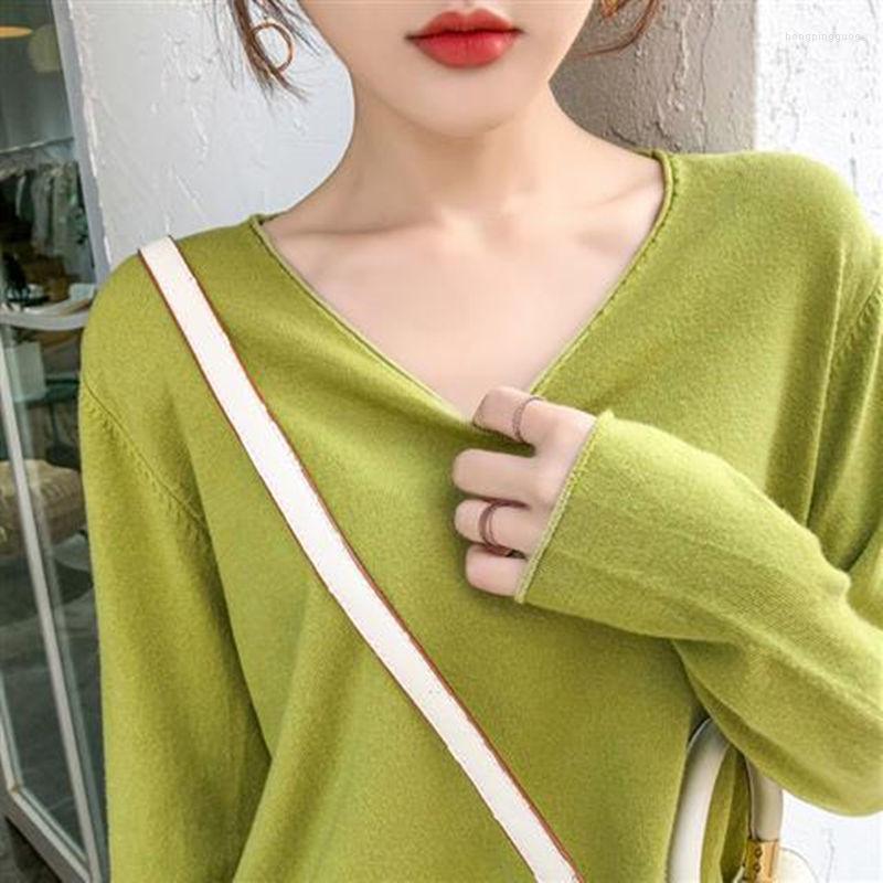 Women' Sweaters Woman Chandails Autumn Winter Loose V-neck Sweater Women' Long-Sleeved Top, Yellow
Women' Sweaters Woman Chandails Autumn Winter Loose V-neck Sweater Women' Long-Sleeved Top, Yellow