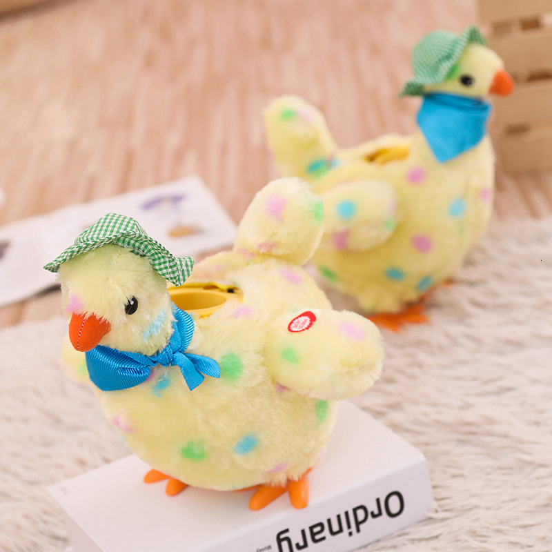 ElectricRC Animals Laying Egg Hen Chicken Electronic Plush Toy Dancing Singing Anti-Stress Gadget Funny Christmas Gift For Kids 230627