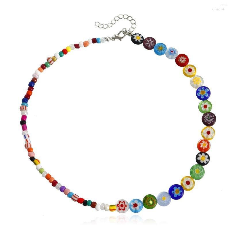 Pendant Necklaces Bohemian Colorful Acrylic Crystal Flower Bead Tassel Choker Necklace Simple Trend Handmade Chain For Women Gift Jewelry
Pendant Necklaces Bohemian Colorful Acrylic Crystal Flower Bead Tassel Choker Necklace Simple Trend Handmade Chain For Women Gift Jewelry