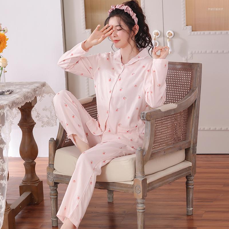 Women's Sleepwear Home Clothes For Young Female Autumn Casual Fruit Print Pajamas Sets Women Soft Modal Long-sleeve Cardigan Pyjamas, Fb-y40006
Women's Sleepwear Home Clothes For Young Female Autumn Casual Fruit Print Pajamas Sets Women Soft Modal Long-sleeve Cardigan Pyjamas, Fb-y40006