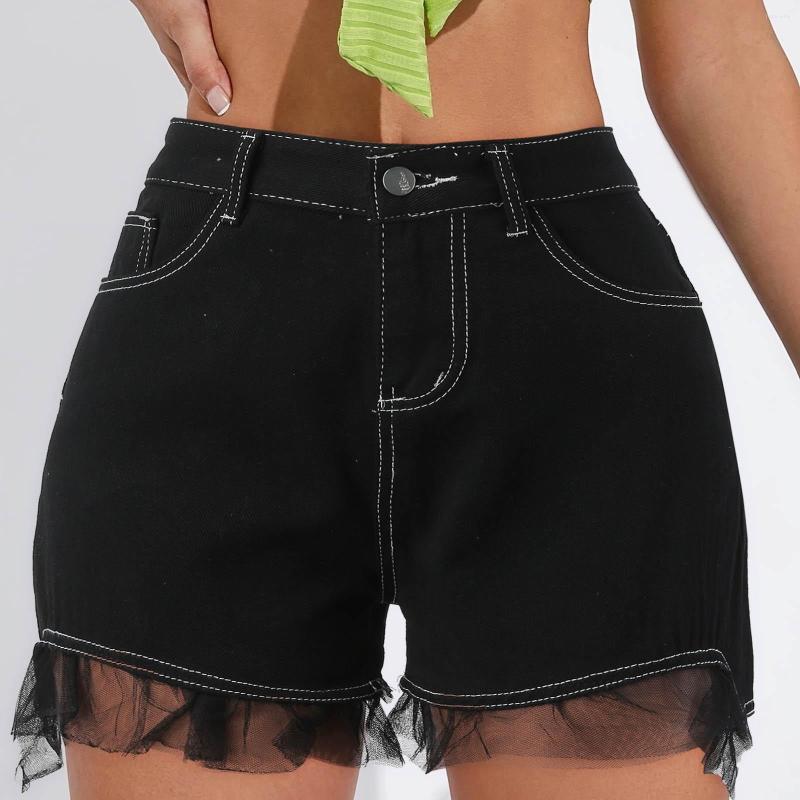 Women' Shorts Cargo Denim Women Summer Lace Edge Black High Waist Wide Leg A Line Clothing Pantalones
Women' Shorts Cargo Denim Women Summer Lace Edge Black High Waist Wide Leg A Line Clothing Pantalones