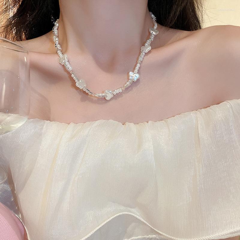 Pendant Necklaces Fashion Pearl Crystal Butterfly Double Layer Necklace For Women Girl Simple Temperament Collarbone Statement Jewelry Gifts
Pendant Necklaces Fashion Pearl Crystal Butterfly Double Layer Necklace For Women Girl Simple Temperament Collarbone Statement Jewelry Gifts