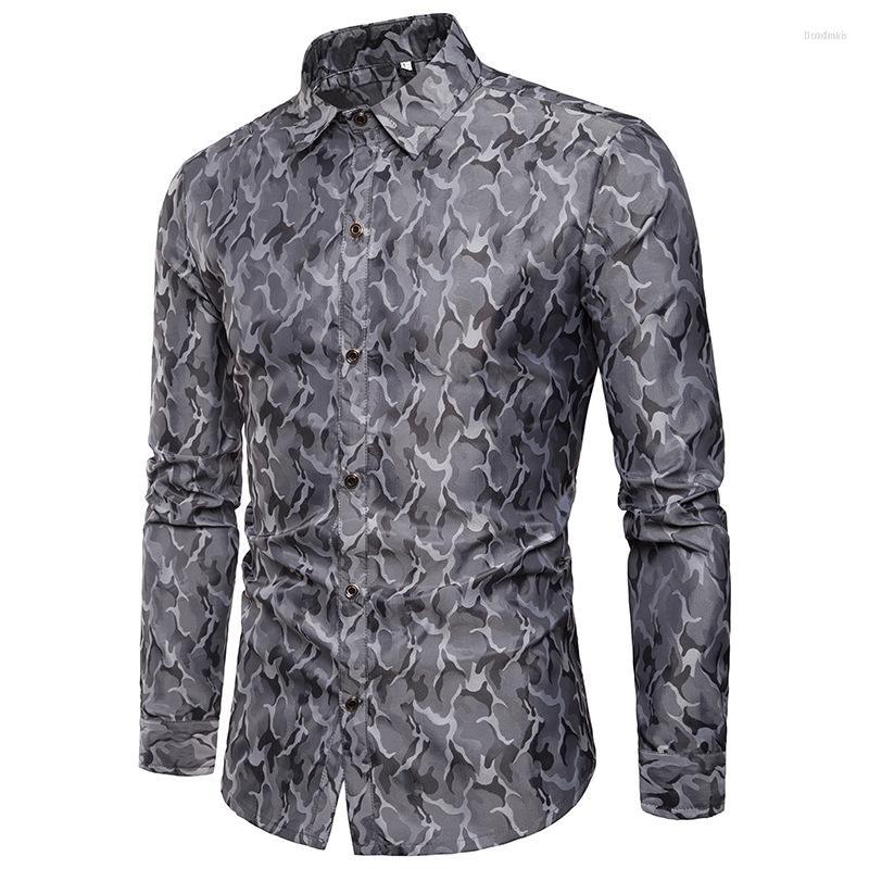 Men's Casual Shirts Men's Men's Camouflage Shiny Design Long Sleeve Shirt Men Slim Fit Party DJ Dress Costume Homme Male Social, Gray
Men's Casual Shirts Men's Men's Camouflage Shiny Design Long Sleeve Shirt Men Slim Fit Party DJ Dress Costume Homme Male Social, Gray