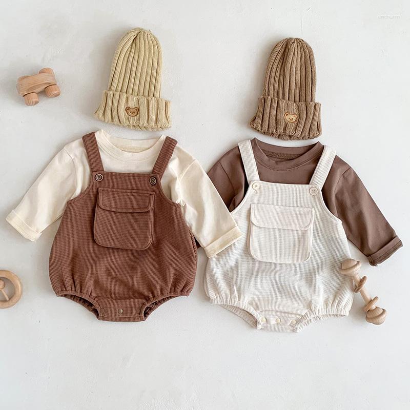 Clothing Sets Infant Baby Girls Boys Clothes Suit Long Sleeved Cotton Solid Color T-shirt Sleeveless Jumpsuit Spring Autumn Set, 103609 coffee tops
Clothing Sets Infant Baby Girls Boys Clothes Suit Long Sleeved Cotton Solid Color T-shirt Sleeveless Jumpsuit Spring Autumn Set, 103609 coffee tops