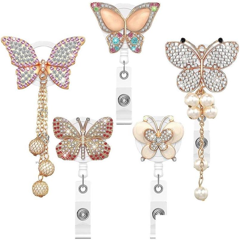 Key Rings Butterfly Diamond Badge Reel Women Girls Staff Retractable Lanyard For Work Pass Card Id Name Chest Clip Crystal Drop Deli Dhj6A
Key Rings Butterfly Diamond Badge Reel Women Girls Staff Retractable Lanyard For Work Pass Card Id Name Chest Clip Crystal Drop Deli Dhj6A