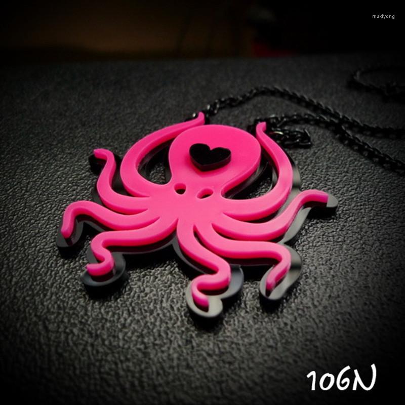 Pendant Necklaces Acrylic Octopus Necklace Simple Style Animal Pink For Men Unisex Punk Fashion Jewelry
Pendant Necklaces Acrylic Octopus Necklace Simple Style Animal Pink For Men Unisex Punk Fashion Jewelry