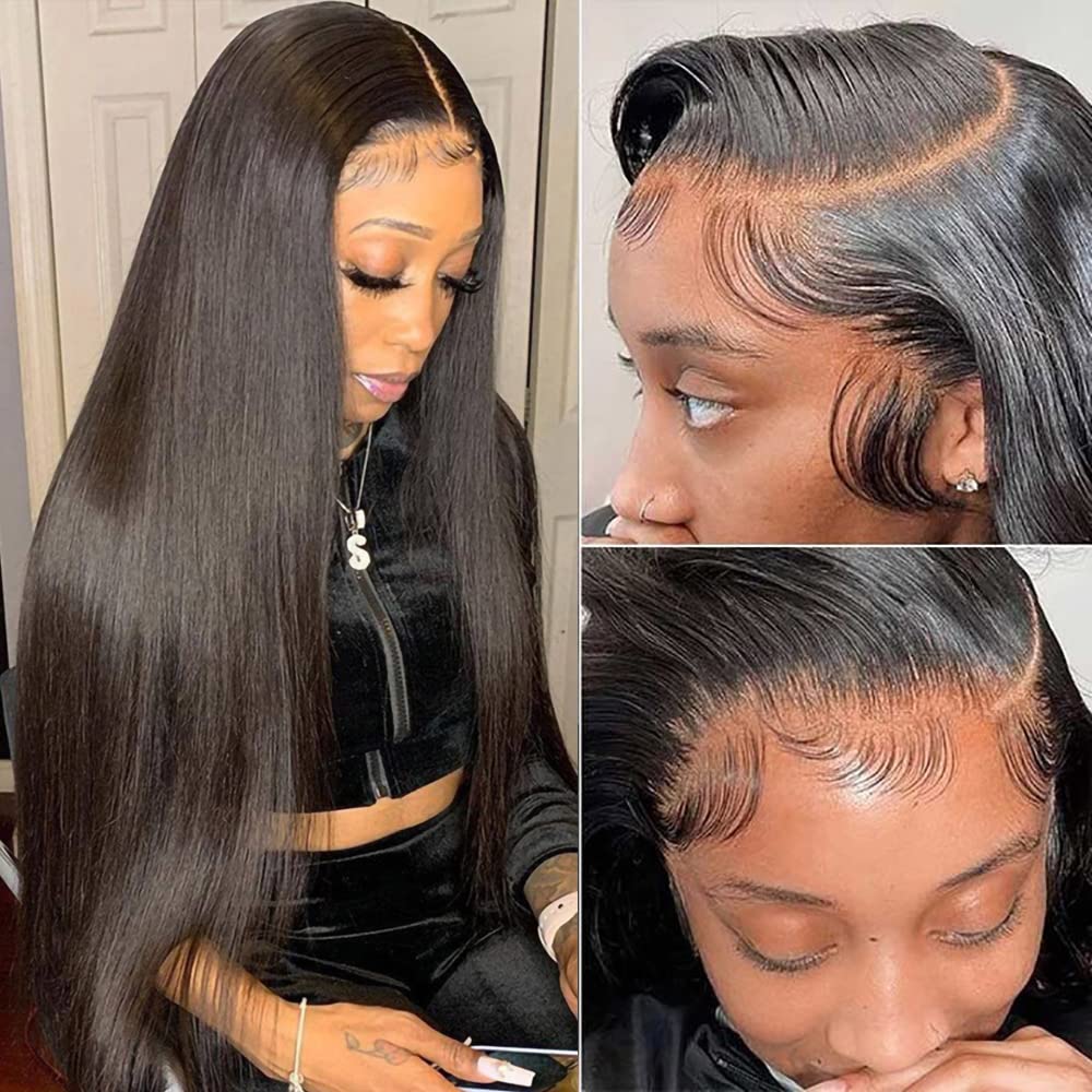 13x4 HD Lace Front Wigs Human Hair Pre Plucked HD Transparent Lace Frontal Wig Straight Human Hair Wigs with Baby Hair, Natural color
13x4 HD Lace Front Wigs Human Hair Pre Plucked HD Transparent Lace Frontal Wig Straight Human Hair Wigs with Baby Hair, Natural color