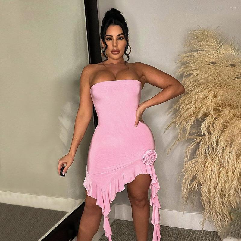 Casual Dresses Dinner Party Selling Product Tube Top Irregular Flower Solid Color Dress Fashion Style Evening Long, Pink
Casual Dresses Dinner Party Selling Product Tube Top Irregular Flower Solid Color Dress Fashion Style Evening Long, Pink