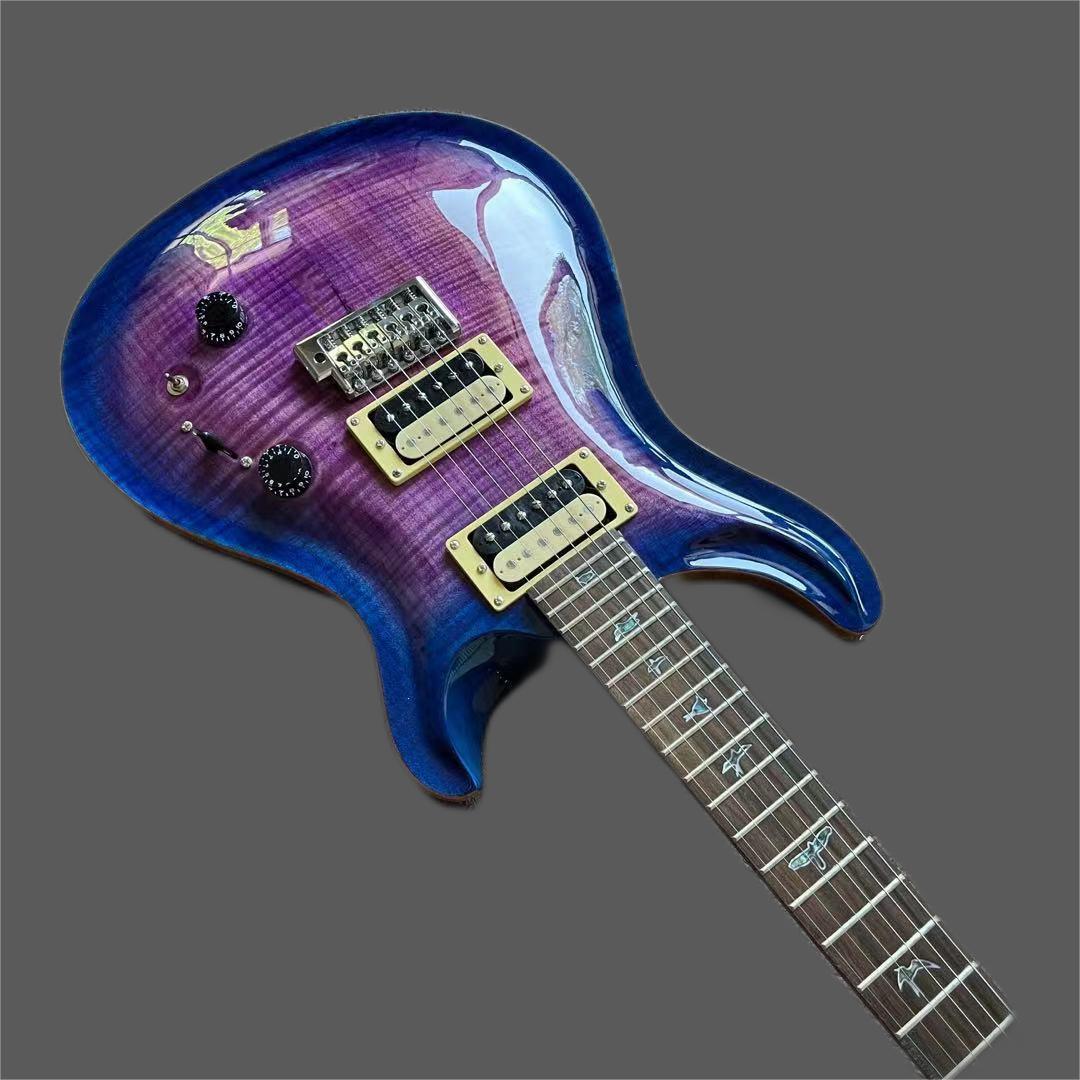 High quality hand purple prs electric guitar made with 6-pin red sandalwood fingerboard
High quality hand purple prs electric guitar made with 6-pin red sandalwood fingerboard