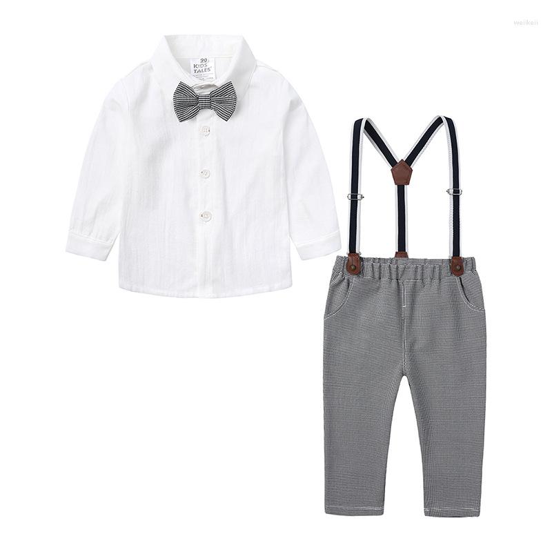 Clothing Sets Boys Gentleman Autumn Kids Formal Suits Long Sleeve Shirt Suspenders Trousers Casual Boy Clothes 3 6 9 12 24 Month, Khaki
Clothing Sets Boys Gentleman Autumn Kids Formal Suits Long Sleeve Shirt Suspenders Trousers Casual Boy Clothes 3 6 9 12 24 Month, Khaki