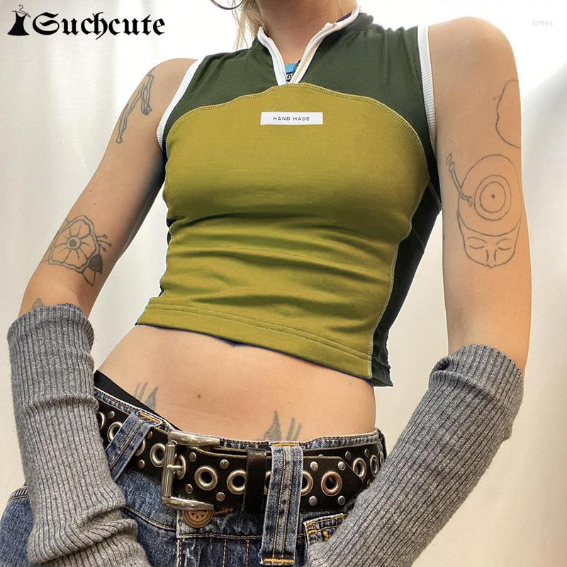 Women' Tanks SUCHCUTE Cotton Contrast Green Y2K Streetwear Crop Top Women Pullovers Sleeveless Zipper Vest Summer Casual Basic Gray Tank
Women' Tanks SUCHCUTE Cotton Contrast Green Y2K Streetwear Crop Top Women Pullovers Sleeveless Zipper Vest Summer Casual Basic Gray Tank